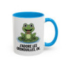 Tasse Grenouille Humour – J’adore les Grenouilles, Ok. – Mug Animal Drôle – Céramique 325ml