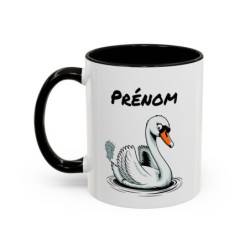 Tasse Cygne Pet  Humoristique – Mug Animal Drôle – Cadeau Original Personnalisable – Céramique 325ml