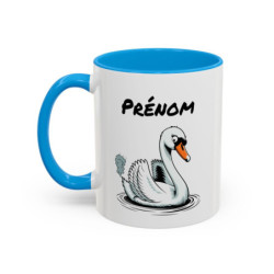 Tasse Cygne Pet  Humoristique – Mug Animal Drôle – Cadeau Original Personnalisable – Céramique 325ml