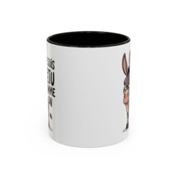Tasse Âne Humoristique – Mug Animal Têtu Drôle – Cadeau Original Humour – Céramique 325ml