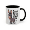 Tasse Âne Humoristique – Mug Animal Têtu Drôle – Cadeau Original Humour – Céramique 325ml