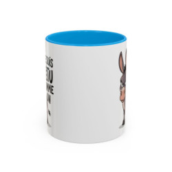 Tasse Âne Humoristique – Mug Animal Têtu Drôle – Cadeau Original Humour – Céramique 325ml