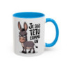 Tasse Âne Humoristique – Mug Animal Têtu Drôle – Cadeau Original Humour – Céramique 325ml