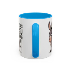Tasse Âne Humoristique – Mug Animal Têtu Drôle – Cadeau Original Humour – Céramique 325ml
