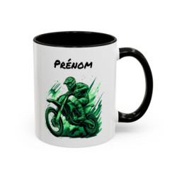 Tasse Moto Cross – Mug Motocross Sport – Cadeau Motard Personnalisable – Céramique 325ml