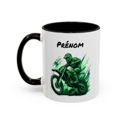 Tasse Moto Cross – Mug Motocross Sport – Cadeau Motard Personnalisable – Céramique 325ml