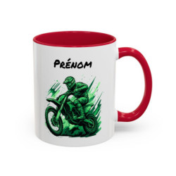 Tasse Moto Cross – Mug Motocross Sport – Cadeau Motard Personnalisable – Céramique 325ml