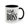 Tasse Le Café de la Boss – Mug Humour Bureau Femme – Cadeau Original Collègue – Céramique 325ml