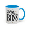 Tasse Le Café de la Boss – Mug Humour Bureau Femme – Cadeau Original Collègue – Céramique 325ml