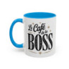Tasse Le Café de la Boss – Mug Humour Bureau Femme – Cadeau Original Collègue – Céramique 325ml