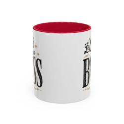 Tasse Le Café de la Boss – Mug Humour Bureau Femme – Cadeau Original Collègue – Céramique 325ml