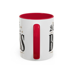 Tasse Le Café de la Boss – Mug Humour Bureau Femme – Cadeau Original Collègue – Céramique 325ml