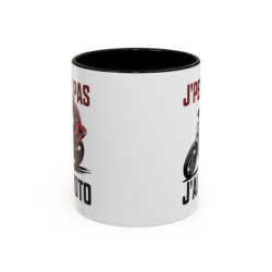 Tasse J’peux Pas J’ai Moto – Mug Motard Humour – Cadeau Passion Moto – Céramique 325ml