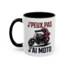 Tasse J’peux Pas J’ai Moto – Mug Motard Humour – Cadeau Passion Moto – Céramique 325ml