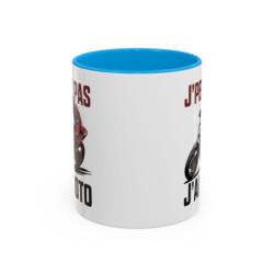 Tasse J’peux Pas J’ai Moto – Mug Motard Humour – Cadeau Passion Moto – Céramique 325ml