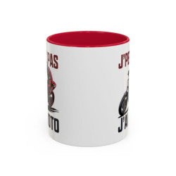 Tasse J’peux Pas J’ai Moto – Mug Motard Humour – Cadeau Passion Moto – Céramique 325ml
