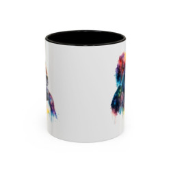Mug Gorille Artistique – Tasse Animal Moderne Colorée – Cadeau Original – Céramique 325 ml