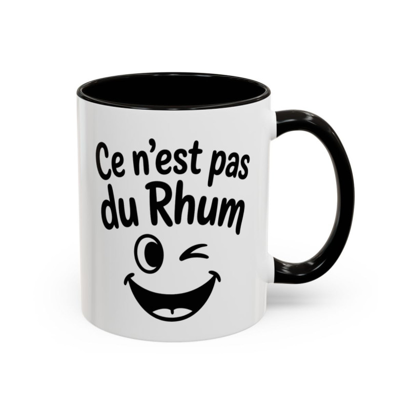 Mug Humour Ce n’est pas du Rhum – Tasse Drôle Texte – Cadeau Humoristique – Céramique 325 ml