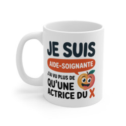 Mug Aide-Soignante Humour – Tasse Métier Santé – Cadeau 325ml