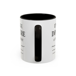 Mug Citation Docteure – Une Sage Docteure a un Jour Écrit – Tasse Humour Médical – Cadeau Médecin Céramique 325 ml
