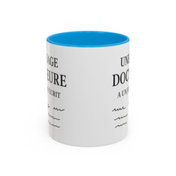 Mug Citation Docteure – Une Sage Docteure a un Jour Écrit – Tasse Humour Médical – Cadeau Médecin Céramique 325 ml