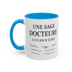 Mug Citation Docteure – Une Sage Docteure a un Jour Écrit – Tasse Humour Médical – Cadeau Médecin Céramique 325 ml
