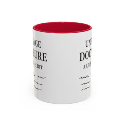 Mug Citation Docteure – Une Sage Docteure a un Jour Écrit – Tasse Humour Médical – Cadeau Médecin Céramique 325 ml