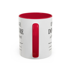 Mug Citation Docteure – Une Sage Docteure a un Jour Écrit – Tasse Humour Médical – Cadeau Médecin Céramique 325 ml