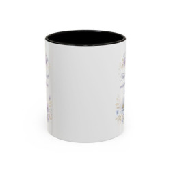 Tasse Humour Matin Fleurs Bleues – Mug Citation Drôle Mauvaise Haleine – Cadeau Original Café 325ml