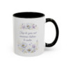 Tasse Humour Matin Fleurs Bleues – Mug Citation Drôle Mauvaise Haleine – Cadeau Original Café 325ml
