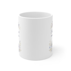 Mug citation humour matin – Trop de gens ont mauvaise haleine le matin – Tasse florale élégante – Cadeau