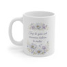 Mug citation humour matin – Trop de gens ont mauvaise haleine le matin – Tasse florale élégante – Cadeau