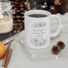 Mug citation humour matin – Trop de gens ont mauvaise haleine le matin – Tasse florale élégante – Cadeau