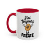 Tasse Humour J’ai Toujours la Patate – Mug Pomme de Terre Cartoon – Cadeau Drôle Motivation Café 325ml