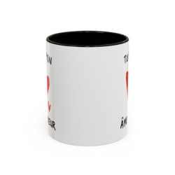 Tasse Humour Tu Es Mon Âme-Chieur – Mug Amour Drôle avec Cœur Rouge – Cadeau Couple Original 325ml
