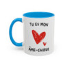 Tasse Humour Tu Es Mon Âme-Chieur – Mug Amour Drôle avec Cœur Rouge – Cadeau Couple Original 325ml