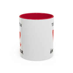 Tasse Humour Tu Es Mon Âme-Chieur – Mug Amour Drôle avec Cœur Rouge – Cadeau Couple Original 325ml