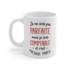 Mug comptable humour – Je ne suis pas parfaite mais comptable – Tasse citation métier – Cadeau original collègue bureau