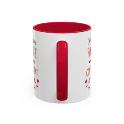 Tasse Humour Femme Je Ne Suis Pas Parfaite Mais Complètement Canon – Mug Citation Rouge – Cadeau