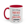 Tasse Humour Femme Je Ne Suis Pas Parfaite Mais Complètement Canon – Mug Citation Rouge – Cadeau