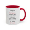 Tasse Humour Il Existe des Hommes Parfaits Mais la Terre est Ronde – Mug Citation Drôle – Cadeau Humour