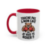 Tasse Humour Café Touche Pas À Mon Café Ou Je Vais Te Boxer – Mug Drôle Matinal – Cadeau Original 325ml