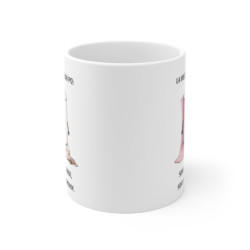 Mug humour décalé – La vie c’est comme du PQ soit c’est tout rose soit t’es dans la merde – Tasse drôle