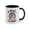 Tasse Humour Le Réveil Ça Pique – Mug Hérisson et Café – Cadeau Drôle Matin Difficile 325ml