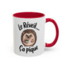 Tasse Humour Le Réveil Ça Pique – Mug Hérisson et Café – Cadeau Drôle Matin Difficile 325ml