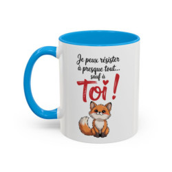 Tasse Humour Toi ! avec Renard Adorable – Mug Message Taquin et Mignon – Cadeau Original 325ml
