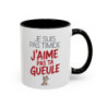 Tasse Humour Chat Je Suis Pas Timide – Mug Phrase Drôle et Sarcastique – Cadeau Original 325ml