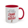 Tasse Humour Chat Je Suis Pas Timide – Mug Phrase Drôle et Sarcastique – Cadeau Original 325ml