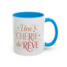 Tasse Une Chérie de Rêve – Mug Message Amour Romantique – Cadeau Femme Anniversaire Saint-Valentin 325ml