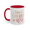 Tasse Une Chérie de Rêve – Mug Message Amour Romantique – Cadeau Femme Anniversaire Saint-Valentin 325ml